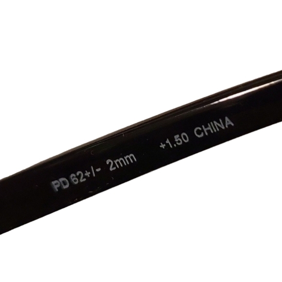 NEW +1.50 Reading Glasses with Plastic Frame & Subtle Bling - Picture 7 of 17